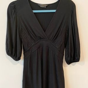 BCBG MaxAzaria - XS Black 3/4 sleeve Flowy top